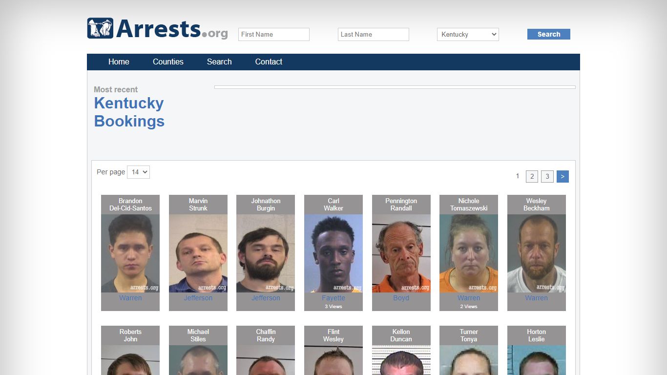 Kentucky Arrests and Inmate Search